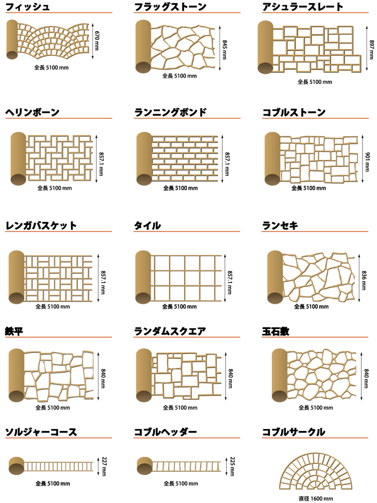 国産テンプレート15種類
